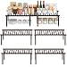 STORAGE MANIAC 2-Pack Expandable Kitchen Counter & Cabinet Shelf Organizer, Bronze