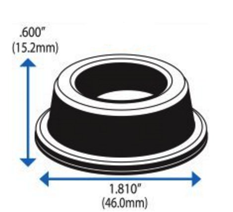 Rubber Door Stopper Bumpers (Pack Of 4) Black - Made In Usa - Self-Adhesive Wall Protectors. Prevent Damage To Walls From Door Knobs Handles, Guard And Shield #TOP3