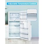 Commercial Cool 18 Cu. Ft. Top Mount Refrigerator with Freezer, 2-Door Refrigerator with Top Freezer and Adjustable Temperature Control, Ice Maker Ready, Energy Star Certified, White - Image 3