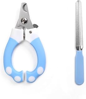 Pet Dog Cat Nail Clipper Professional Stainless Steel Grooming Clippers Scissors For Puppy Dogs Cats Clipper,Blue,Small