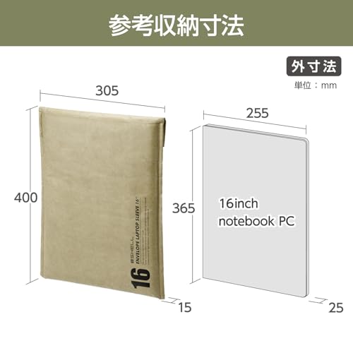 Funda para portátil HAKUBA compatible 16 pulgadas verde miniatura 5