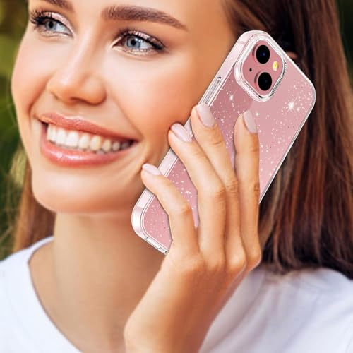 YIRSUR Glitter Clear Case Compatible with iPhone 15 with 2 Pack Screen Protector with 2 Pack Camera Lens Protector, Soft TPU Bumper Anti-Scratch Shockproof Transparent Sparkly Cover for iPhone 15 YIRSUR Glitter Clear Case Compatible with iPhone 15 with 2 Pack Screen Protector with 2 Pack Camera Lens Protector, Soft TPU Bumper Anti-Scratch Shockproof Transparent Sparkly Cover for iPhone 15