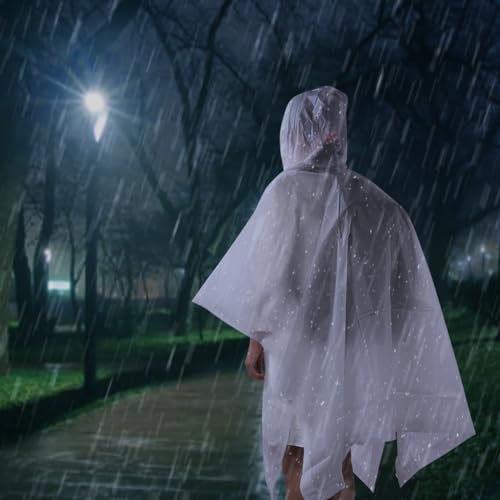 flintronic Regenponcho Regenmantel für Herren Damen, 2 Stück Wiederverwendbar Wasserdicht Regencape Regenjacke, Eva Regenjacke Unisex, für Camping, Wandern, Reisen, Radfahren