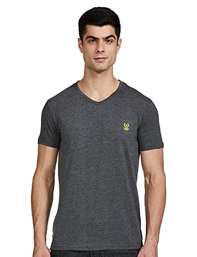 Image of JONNEY Men's Cotton Blended Regular Fit V-Neck T-Shirt