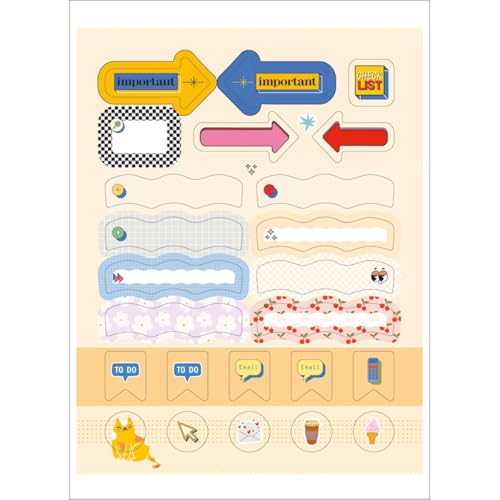 Tilibra - Folhas de Adesivos Notes 6 folhas