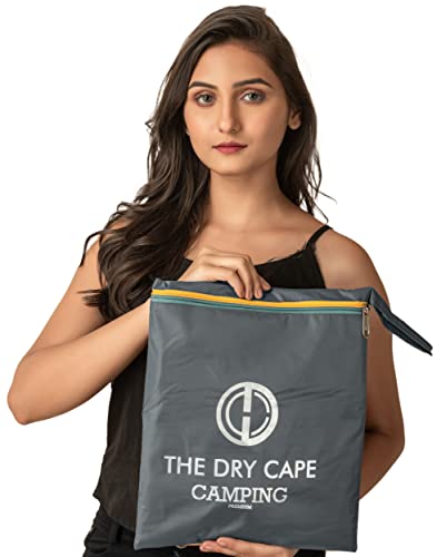 Image of THE DRY CAPE ; LET IT RAIN Women's Waterproof Rain Coat | Packable, Full Length with Hood & Pockets | Urban Commuter Rainwear