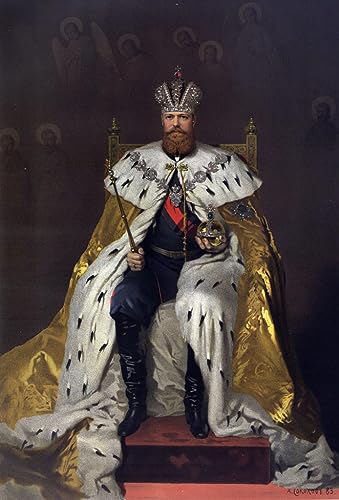 Affiche en toile Couronnement Tsar Russie pour habiller un grand mur de bureau ou salon