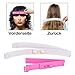 Produktbild Haarschneide Hilfe Clip 2 PCS, Haare Selber Schneiden leicht | Sparen Zeit und Geld | DIY Ihr Eigener Frisur, Haar-Styling-Tools | Haarschneide Schere mit Lineal (Rosa & Weiß)