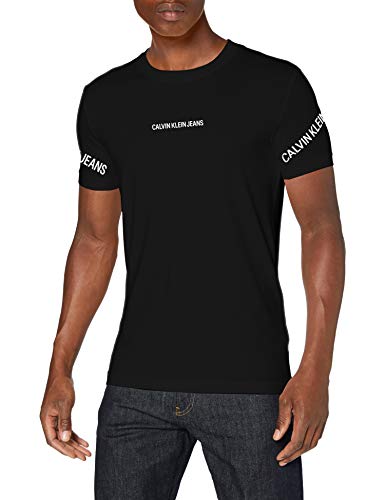Calvin Klein Jeans Stretch Logo Tee Chemise, CK Black, L Homme