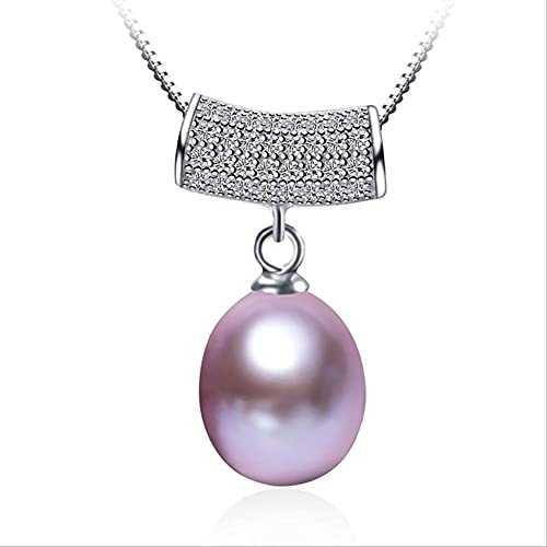 Pendentif perle d'eau douce naturelle d'exception et zircon de prestige NBYGSC