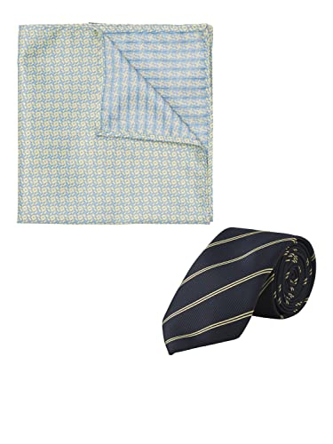 JACK & JONES Jacsummer Tie Giftbox Set de corbata y pajarita para hombre, Dusky Citron/Pack:tie + Hankie, Talla única