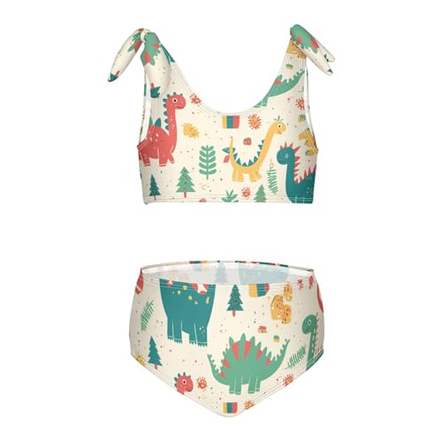 KLL Plaid Buffalo Vintage Girls Two Piece Bikini Sets Scoop Neck Swimming Swimsuit Swimsuit