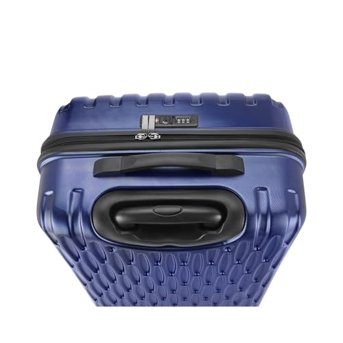 Image of Safari Whirl Hardside Suitcase, TSA Lock, 8 Wheels, Medium Size Check-in Luggage Trolley Bag with Antitheft Zipper Midnight Blue Color 69cm