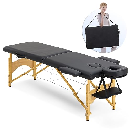 Artechworks Massage Table Massage Bed 2 Folding Portable Lash Bed...