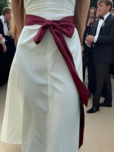 Women's Double-Sided Satin Sash for Bridal Dress Adjustable Waist Belt Special Occasions Size 2.76 x 102 inches2