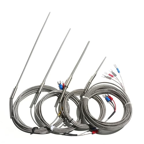 Sensor de temperatura tipo K WRNK-191 de 1M y sonda blindada de 2x100mm