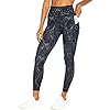 Jessica-Simpson-Sportswear-Tummy-Control-Pocket-Ankle-Legging Jessica Simpson Sportswear Women's Tummy Control Pocket Ankle Legging, Black Cobra, Large