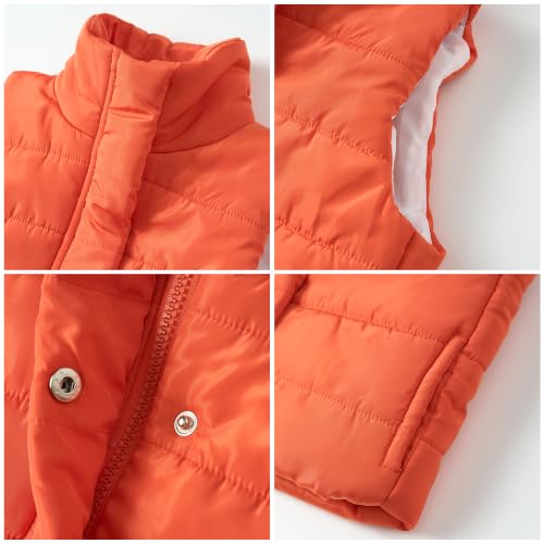 Image of Mud Kingdom Girls Boys Puffer Vest Rainbow Stripes Stand Collar Sleeveless Jacket 2-9 Outerwear Years