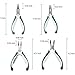 4 Pcs Mini Snap Ring Pliers Set Heavy Duty External/Internal Circlip Pliers with Straight/Bent Jaw for Ring Remover Retaining