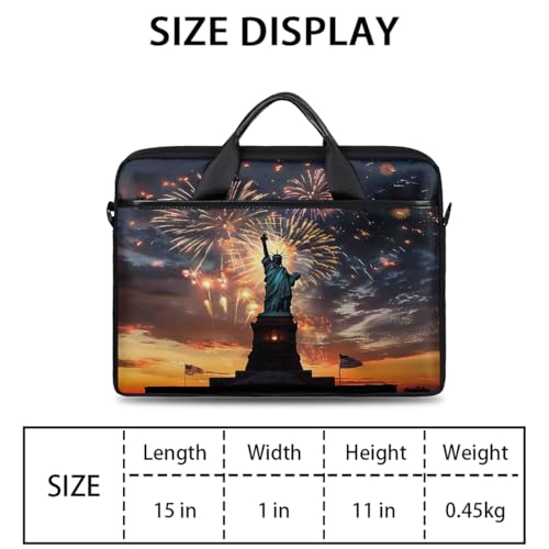 Bolsa para portátil 15 pulgadas con diseño Statue of Liberty miniatura 2