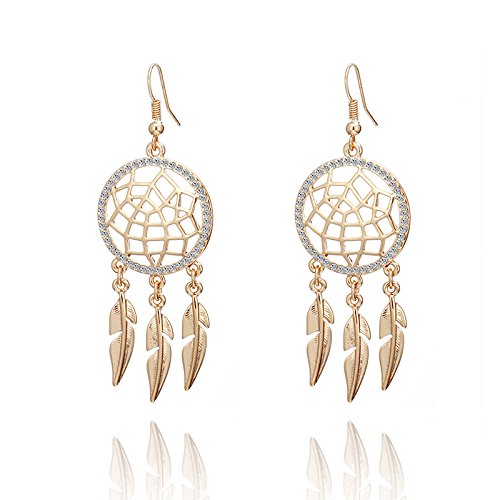 Women's Jewelry Beho Dream Catcher Gold Plated Dangle Earrings Sets