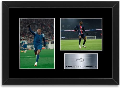 Poster Dembélé pour chambre ado cadre photo dédicacé football saison 2024-2025