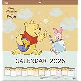 サンスター文具 くまのプーさん 2026年カレンダー 45×42cm CL-067