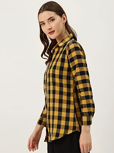 Image of Vastraa Fusion Women's Cotton Checkered Shirt