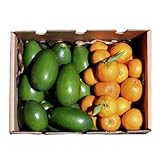 📏 Calibre libre: Cada aguacate y mandarina es única en tamaño y forma, garantizando variedad en cada caja.