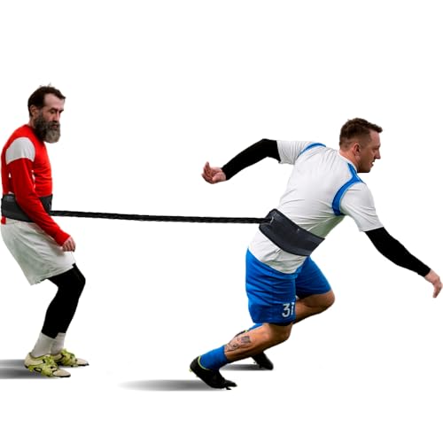 Cinto de Tração Duplo para Treino Atletismo de Tensão Resistência Ajustável Com 2 Elástico Revestido