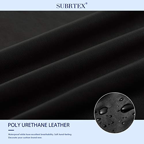 Subrtex Spandex Elastic Pu Leather Couch Stretch Water-Proof Patio Durable Cushion Slipcovers Furniture Protector Slip Cover For Settee Sofa Seat For Replacement In Living Room #TOP3