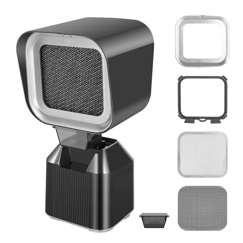 Mingfuxin Tragbare Dunstabzugshaube, Mini Desktop Dunstabzugshaube, Kleine Küche Abluftventilator mit Waschbarem, Abnehmbarem Filter Ölauffangbehälter Küchenabzug Tischhaube für BBQ Kochen Hot Pot