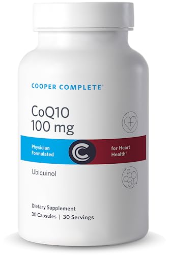 Cooper Complete - CoQ10 100 mg - CoEnzyme10 Ubiquinol Supplement - 30 Capsules Pack of 1 Cooper Complete - CoQ10 100 mg - CoEnzyme10 Ubiquinol Supplement - 30 Capsules Pack of 1