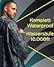 Jubi® Regenponcho Herren aus 100% Recycled Polyester | Grau | Nachhaltig, Leicht & Wasserdicht