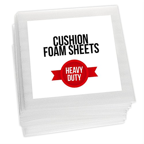 Pulse Vinyl Cushion Foam Sheets 12" X 12", for Wrapping Dishes, China, Furniture, Packing Supplies for Moving and Protection (100 Pack) - Thumbnail 6