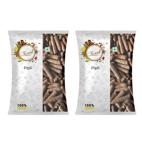 Image of Chounk Premium Pipli Long Pepper Whole - 200 Grams (Pack of 100 Grams x 2) | Long Pepper Pippali, (Pipli,Pipal Badi, Pippali), Black Pepper, Whole Spices