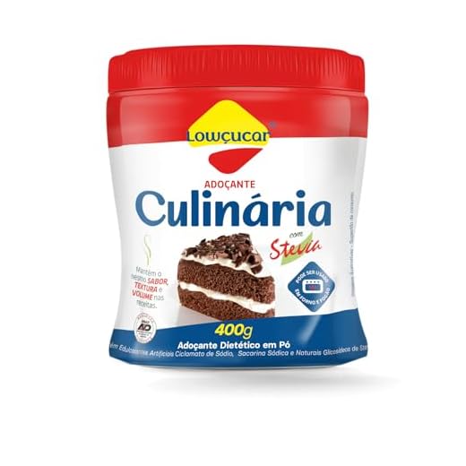 Adocante Culinario Lowcucar Com Stevia Pote 400g