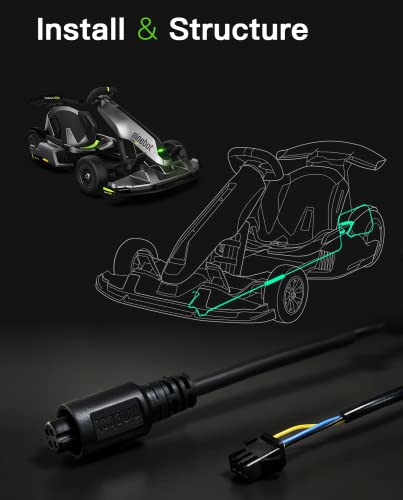 stio Frame Spring Wire Compatible with Ninebot by Segway Go Kart Kit Gokart PRO Refit Smart Scooter Replacements Frame Spring Line GoKart Original Accessories - Thumbnail 2
