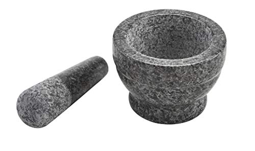Imusa Usa Small Polished Mortar And Pestle, 3.75”, Granite #TOP6