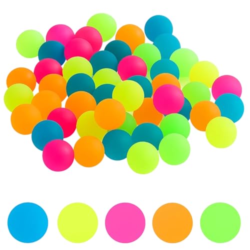SongBuydn Flummies Für Kinder, 40 Leuchtflummis Für Kinder, Gummibälle Für Kinderparty, 25mm Gummiball, Hüpfball Für Kindergeburtstag