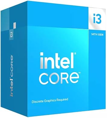 Intel CPU 14th Generation i3-14100F Raptor Lake-S Refresh LGA1700 BX8071514100F Box + SilverStone SST-TF01 Grease