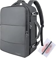 Taygeer Easyjet Cabin Bag 45x36x20 Underseat, Travel Backpack Women, Carry On Backpacks for Airplane, Luggage Rucksack for Plane, Hand Luggage Bag, Laptop Rucksack with Separate Shoe Pouch, Dark Grey