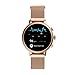 Fossil Women's Gen 4 Venture HR Heart Rate Stainless Steel Mesh Touchscreen Smartwatch, Color: Rose Gold (FTW6031)