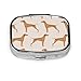 Produktbild Vizsla Dog Custom Fashion Silber Quadrat Pillendose Medizin Tablet Halter Wallet Organizer Fall für Tasche oder Geldbörse