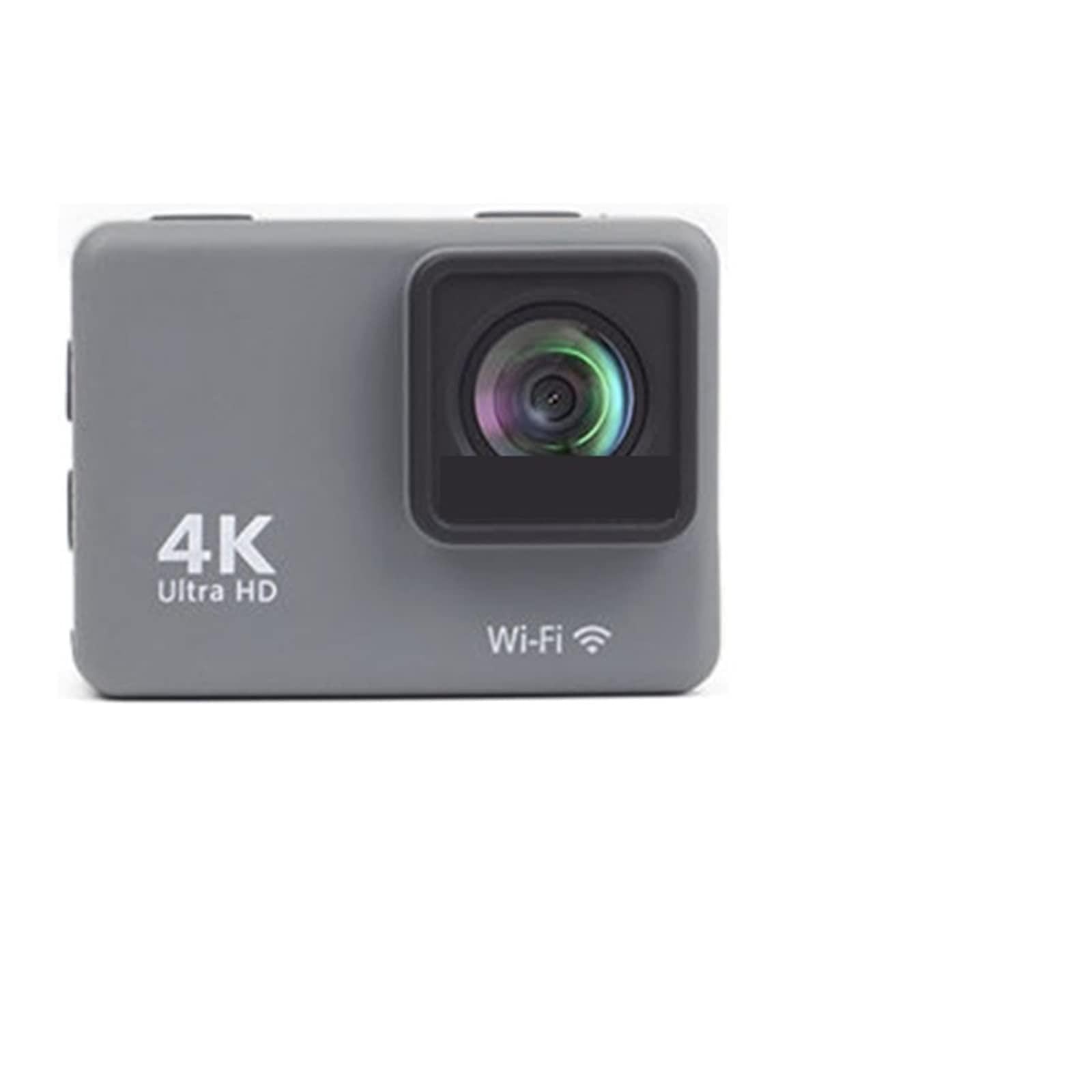 Action Cam, 4K / 60FPS Action Camera impermeabile Anti-shake Action Camera con schermo di controllo remoto Videocamera subacquea sportiva Registratore di unità ,All'aperto, Sport, Video(With 64G Card,