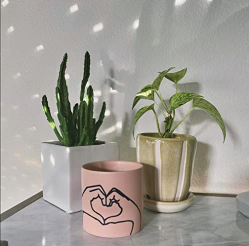 Paddywax Impressions Artisan Hand-Poured Scented Candle, 5.75-Ounce, Dusty Pink - Heart (Tobacco & Vanilla) #TOP4