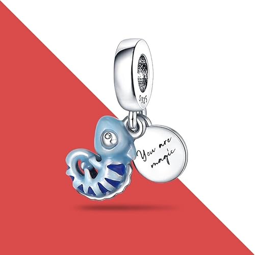 Silver Color Heart Animal Beads Original Pandach Charm Bracelet for Women DIY Fashion Silver Color 925 Jewelry Making, Color 38