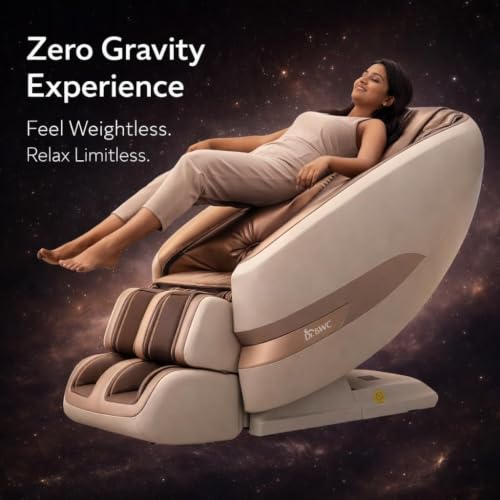Image of 4D Massage Chair Full Body| Zero Gravity SL Track| AI Chair for Home| Foot & Calf Massager| Luxury Electric Automatic Chair for Back Pain|Smart Remote