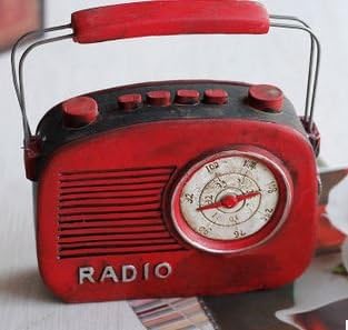 Amazon アンティーク風 レトロな 赤い ラジオ型 置物 オシャレ インテリア レトロ雑貨 置物 オブジェ オンライン通販