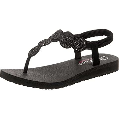 Skechers Women's Meditation Flip Flops with Rhinestones Cover